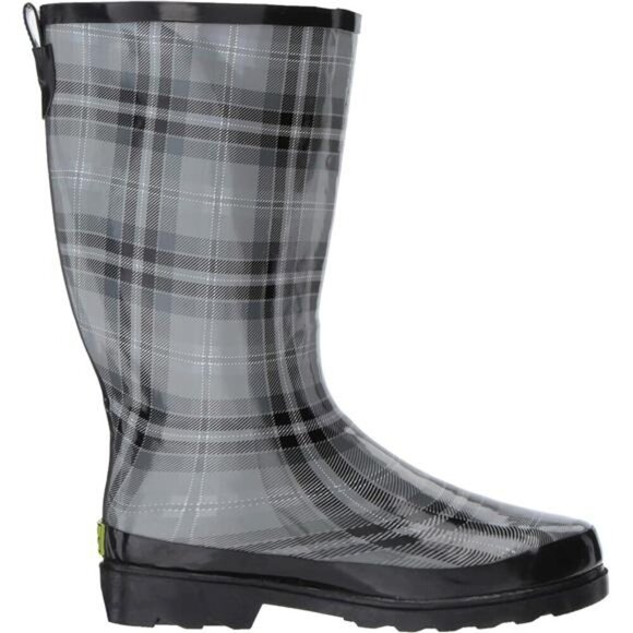NEW Women's Unique Printed Tall 100% Waterproof Rain Boot Adjustable Strap - Picture 6 of 7